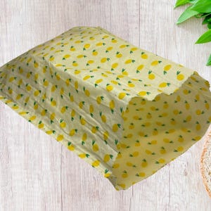 Reusable Beeswax Bread Bag for Loaves | Eco-Friendly Storage | Plastic-Free Wrap | Zero Waste | Sustainable Kitchen Gift