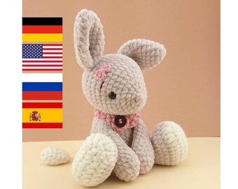 PDF Crochet Pattern Bunny Lou by leami (languages you see on the picture)