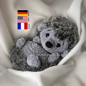 PDF Schema Uncinetto Riccio Fluffy di leami (lingue che vedi nell'immagine)