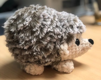 PDF Crochet Pattern English/German Hedgehog Fluffy