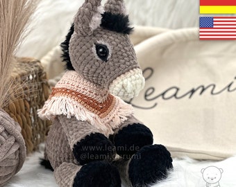 PDF Crochet Pattern Donkey by leami (language at picture)