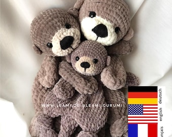 PDF Crochet Pattern Harry Otter by Leami (the language you see on the picture, videos are translated by youtube)