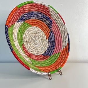 African wall basket, woven bowls, housewarming gift, wall decor, boho style wall, Senegal basket, ktichen basket, basket and bowl