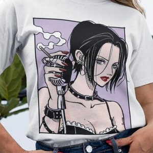 Schwarze Steine Nana Osaki T-Shirt Mädchen Kawaii Manga Anime Grafik-Shirt alle Größe