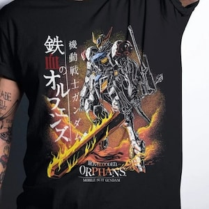 Unisex Barbatos Iron Blooded Orphans, gundam, T-shirt, gunpla, robot, nieuw T-shirt