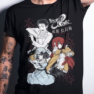 Steins Gate Kurisu Makise T-Shirt,Manga Top Anime  Graphic T-Shirt All Size