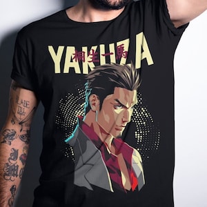 Unisex Yakuza 7 Kasuga The Rock Bottom Dragon Gaming Quote T-Shirt, Japanese Videogame Shirt