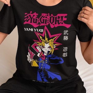 Anime Duel King T Shirt Black Unisex, Black Shirt All Size