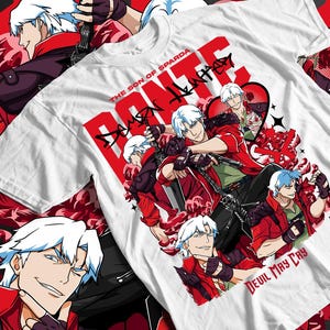 Dante Shooting DMC Premium Unisex T-shirt, May Cry DMC3 Premium Unisex T-shirt