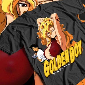 Golden Boy Retro Anime T-Shirt, Unisex Tee, Kintaro Oe Manga Waifu Top, Madam President Shirt, Vintage Cartoon Character Gift, Anime Fan