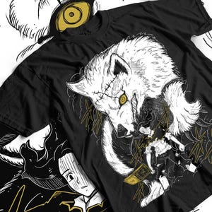 Unisex Horror Manga Creepy Girl T-Shirt, Dark Anime Gothic T-Shirt, Manga Gothic T-Shirt Inactive