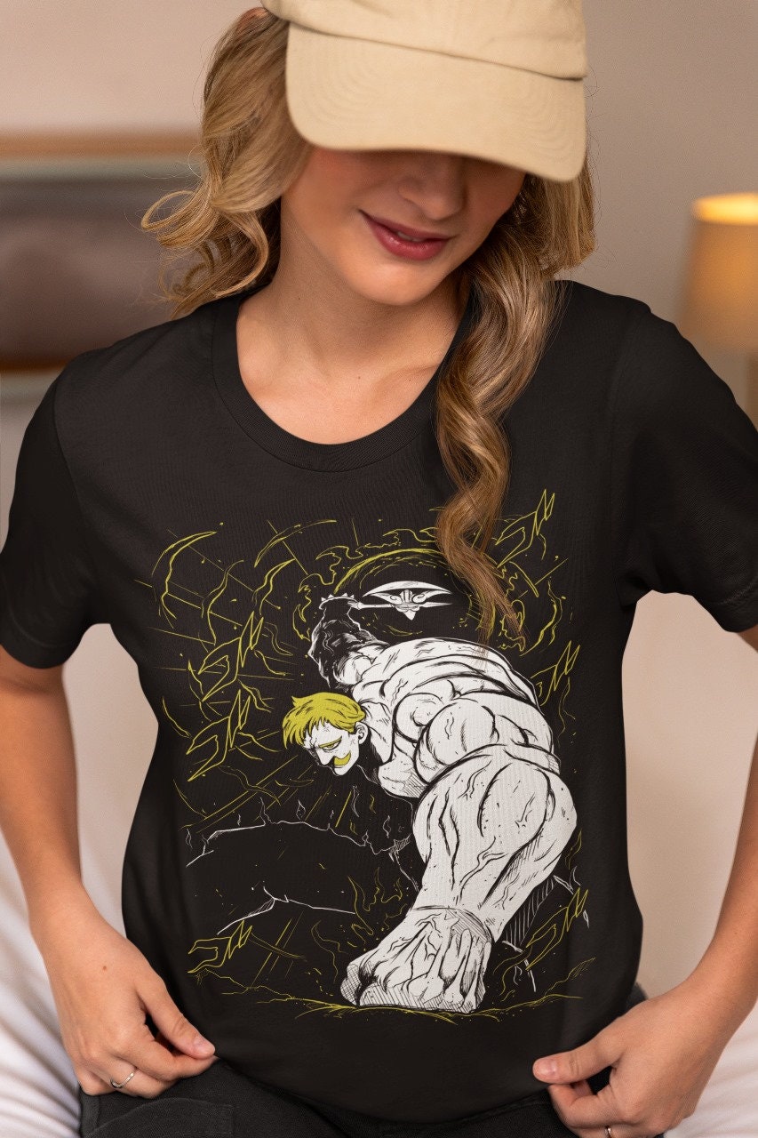 Maglietta Uomo The Seven Deadly Sins - Escanor, Cotone 100%, Maniche Corte - Foto 6