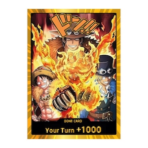 Set van 10 Don!! Kaarten – Ace Luffy Sabo – Custom One Piece Proxy – Holo Foil – Serie 2