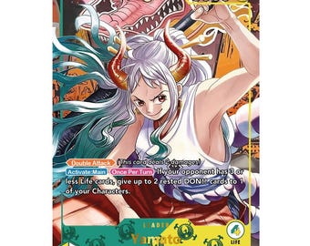 Yamato – Leader Card – Custom One Piece Proxy – Gold Foil – Series 2