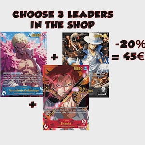 Yamato – Carta de Líder – Proxy Personalizado de One Piece – Folha de Ouro – Série 2 Set of 3 Leaders