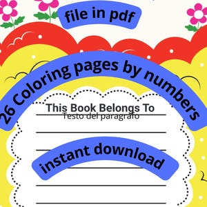 Custom paint by number | Paint by number kit | Paint by number kit adult | Paint by numbers | Diy paint by number | Gift for Her | 26-Pages