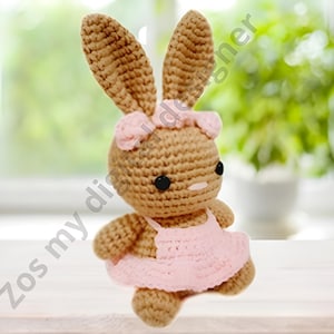 Crochet pattern bunny , Crochet animals Amigurumi pattern, Amigurumi bunny easy crochet patterns