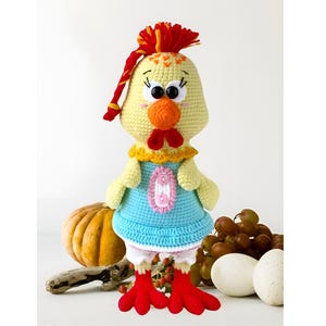 Amigurumi Chicken Pattern – Crochet Chicken Toy PDF – Easter Amigurumi – DIY Crochet Animal – Instant Download | Kids Toy Pattern