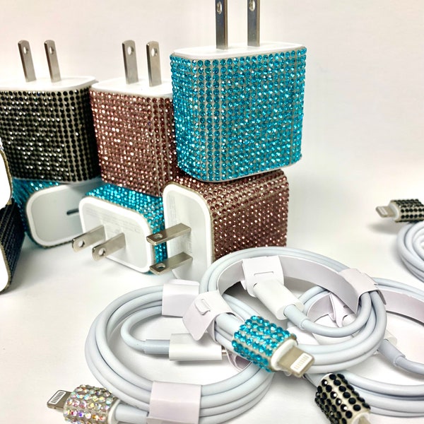 Blinged- out chargers and cords - apple compatible