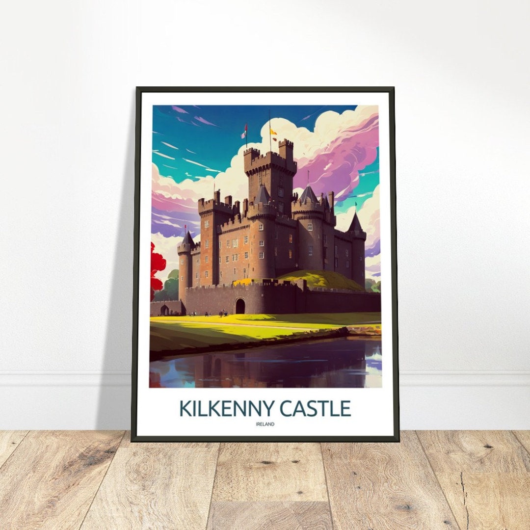 Kilkenny Castle Travel Print Ireland Wall Art Kilkenny Castle Poster