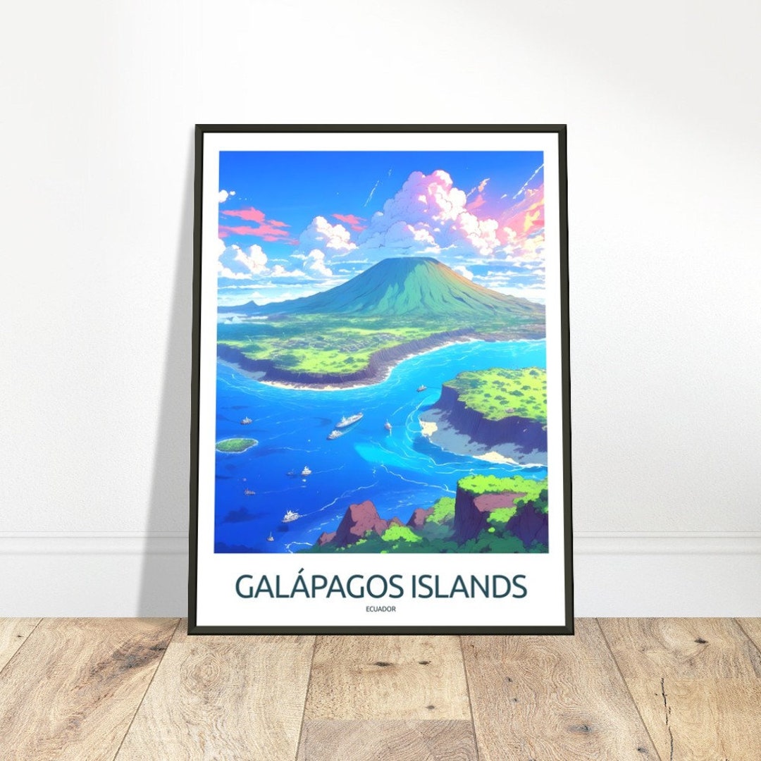 Galápagos Islands Travel Print Ecuador Wall Art Galápagos Islands ...