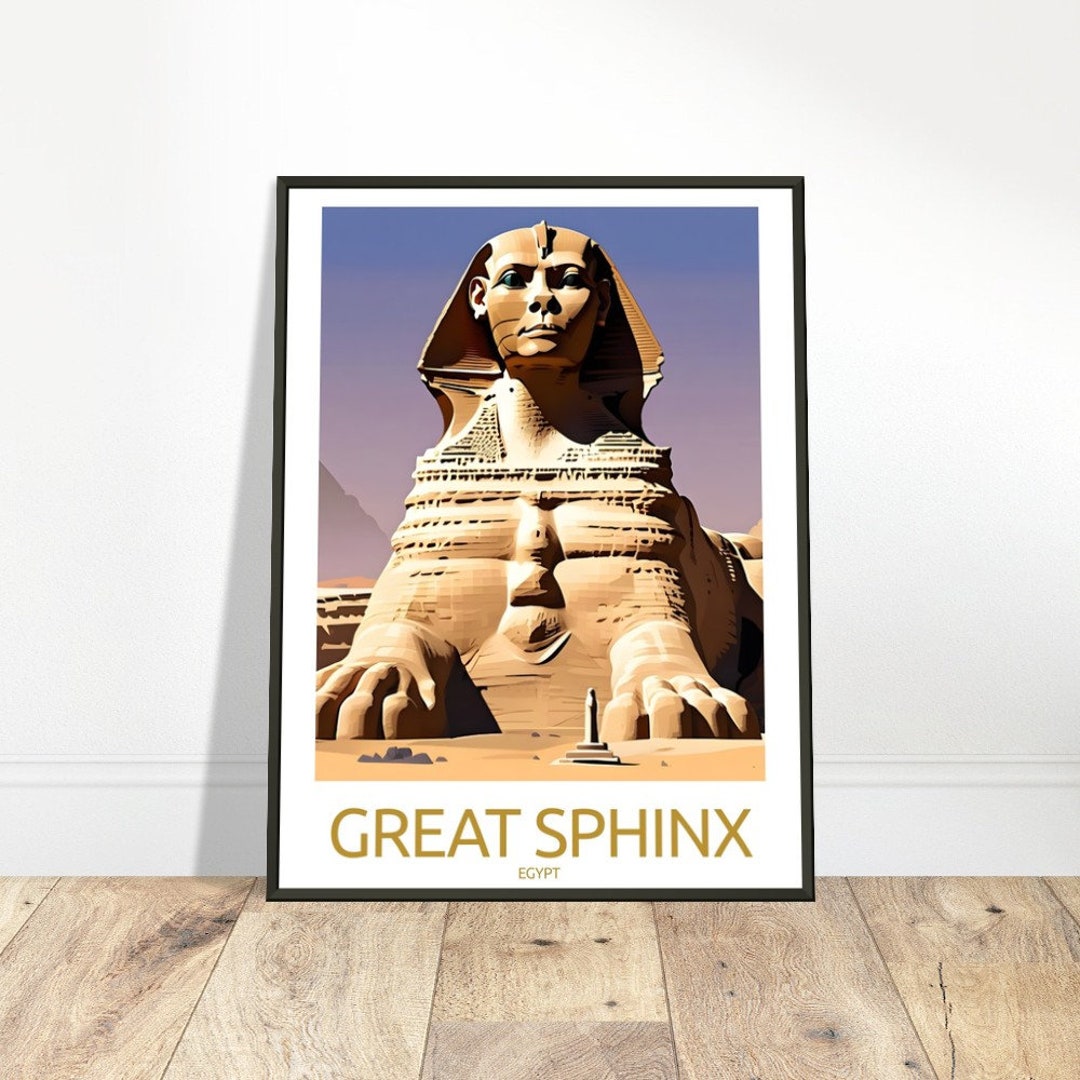 Egypt Wall Art Egypt Artful Travel Poster Print Photo the Great Pyramid