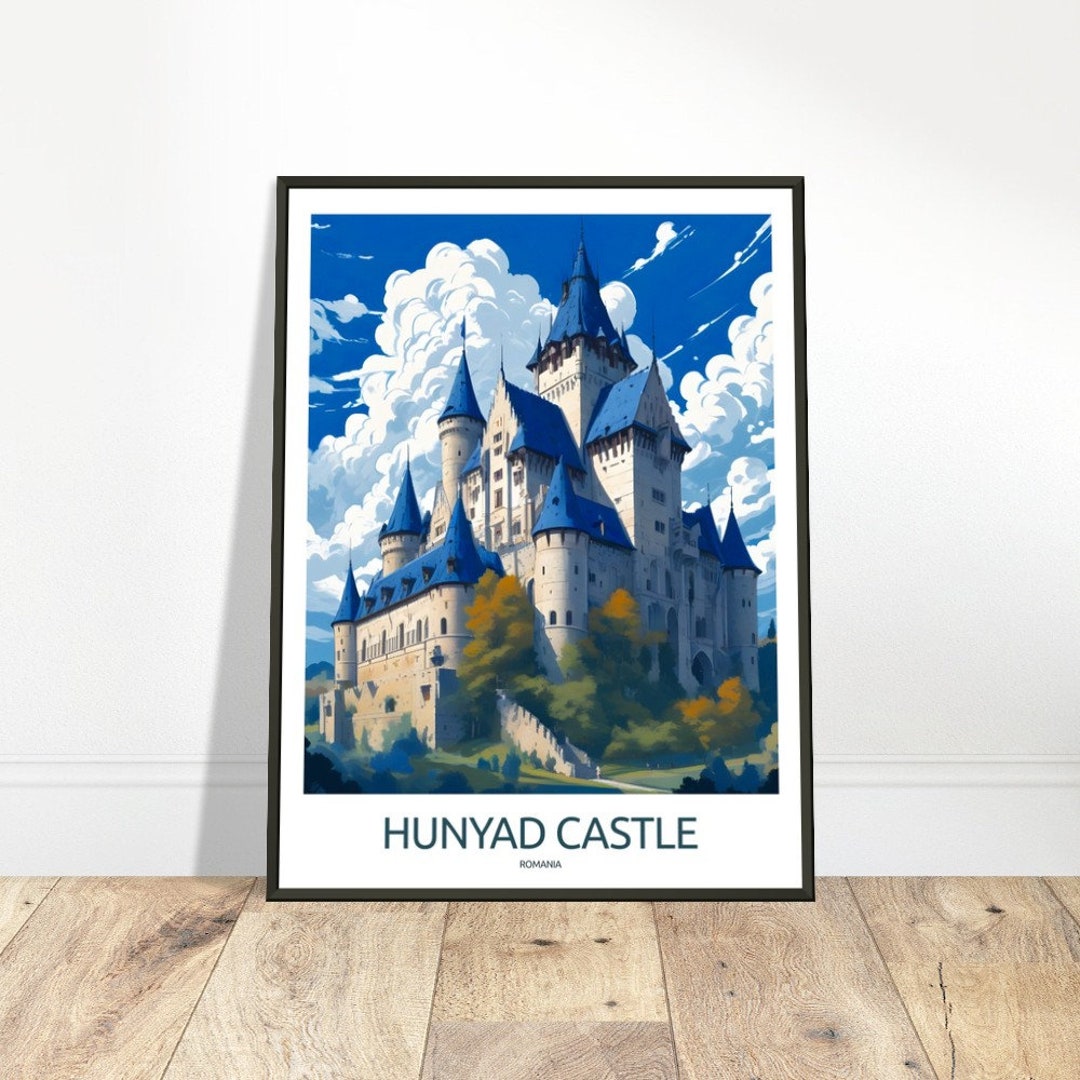 Hunyad Castle Travel Print Romania Wall Art Hunyad Castle Poster ...