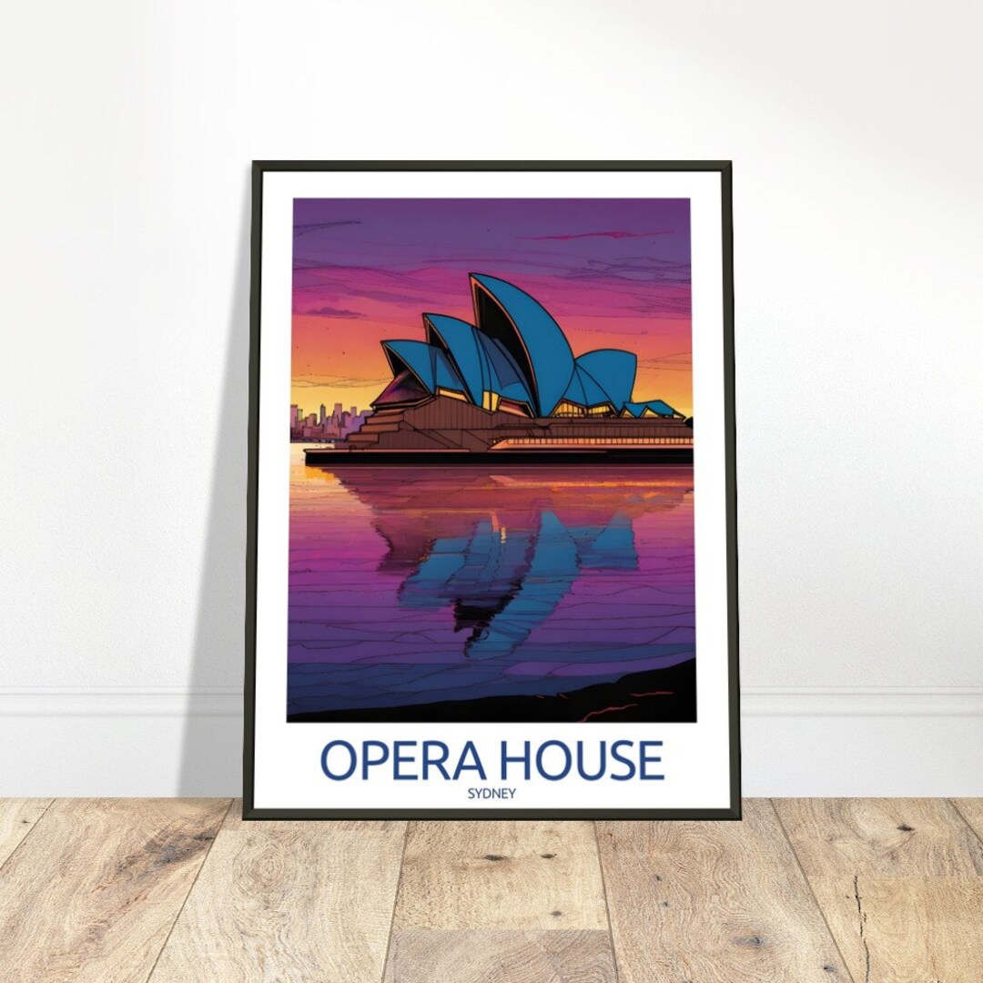 Sydney Opera House Travel Print Wall Art Sydney Wall Hanging Home Décor Sydney Lovers Wall Art