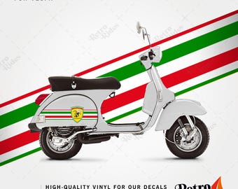 Bee, Hornet, Wasp Vinyl Decal & Stripe Kit for Vespa