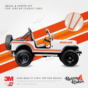 Cj7 Decals & Stripes Sticker Kit (1985-1986)