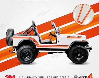 Cj7 Decals & Stripes Sticker Kit (1985-1986)