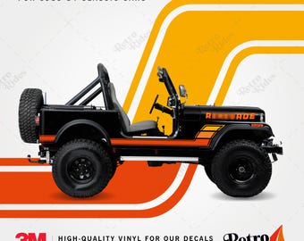 Cj5 - Cj7 – Cj8 Decals & Stripes Sticker Kit (1983-1984)