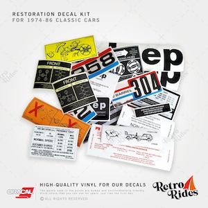 Cj5 – Cj7 – Cj8 Restoration Sticker / Decal Kit (1974 -1986)