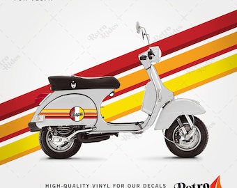 Sunset Vinyl Decal & Stripe Kit for Vespa