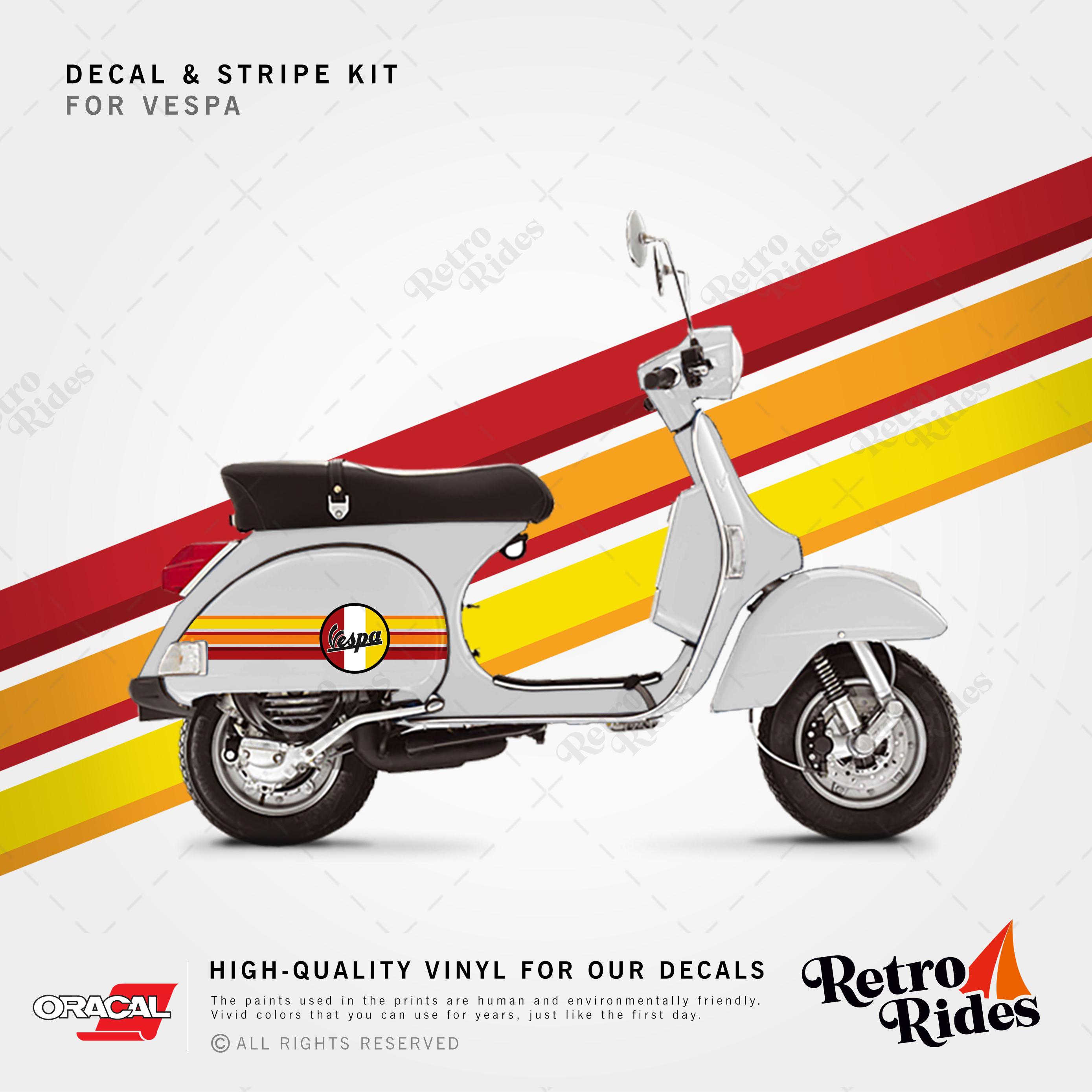 Adesivi Pancia Per Vespa 50 Special, Primavera, ET3 - Scritta 50 In Vari Colori