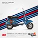2 PEZZI Adesivo Fasce Strisce MARTINI RACING Cm 120 X 13 Sticker Martini Racing - Foto 3