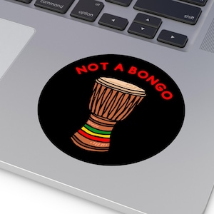Djembe Sticker, best gift for djembe player, round vinyl sticker, djembe gift, djembe drum, funny djembe, West African, hand drum sticker
