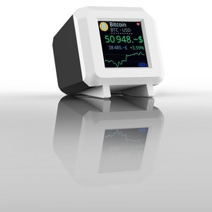 Desktop Crypto Currency LCD Tracker Desk Display,more than 5,000 coins and 60 fiat currencies.No Subscribe