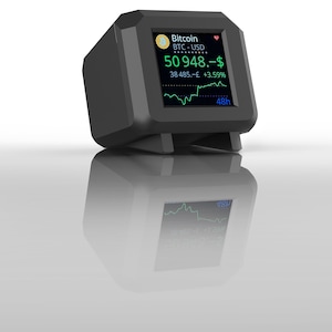 Desktop Crypto Currency LCD Tracker Desk Display,more than 5,000 coins and 60 fiat currencies.No Subscribe