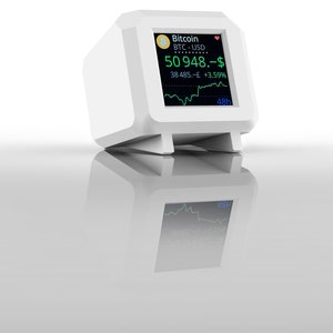 Desktop Crypto Currency LCD Tracker Desk Display,more than 5,000 coins and 60 fiat currencies.No Subscribe
