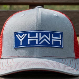 YHWH Jeshua Snapback Hat - Casquette Jesus Patch pour homme, cadeau chrétien, vêtement religieux, chapeau pour papa croyant