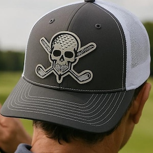 Casquette de golf avec crâne de golf pour papa, cadeau de golf pour la fête des pères, cadeau de golf pour homme, chapeau de camionneur de golf, cadeau de chapeau de golf Richardson