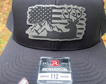 deer hunter American flag gift for Men, deer hunter, deer hunter gift, deer with flag, deer hunter hat, hat for deer hunter, deer hunting