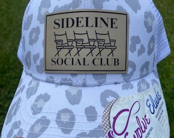 Sideline Social Club Hat – Funny Trucker Hat for Sports Moms, Soccer Mom, Baseball Mom, Football Mom Gift, Funny Sports Mom Hat