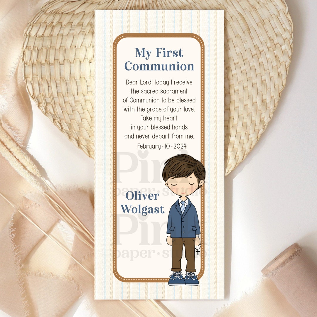 First Communion Bookmarks - First Communion - Bookmarks - 12 Bookmarks ...