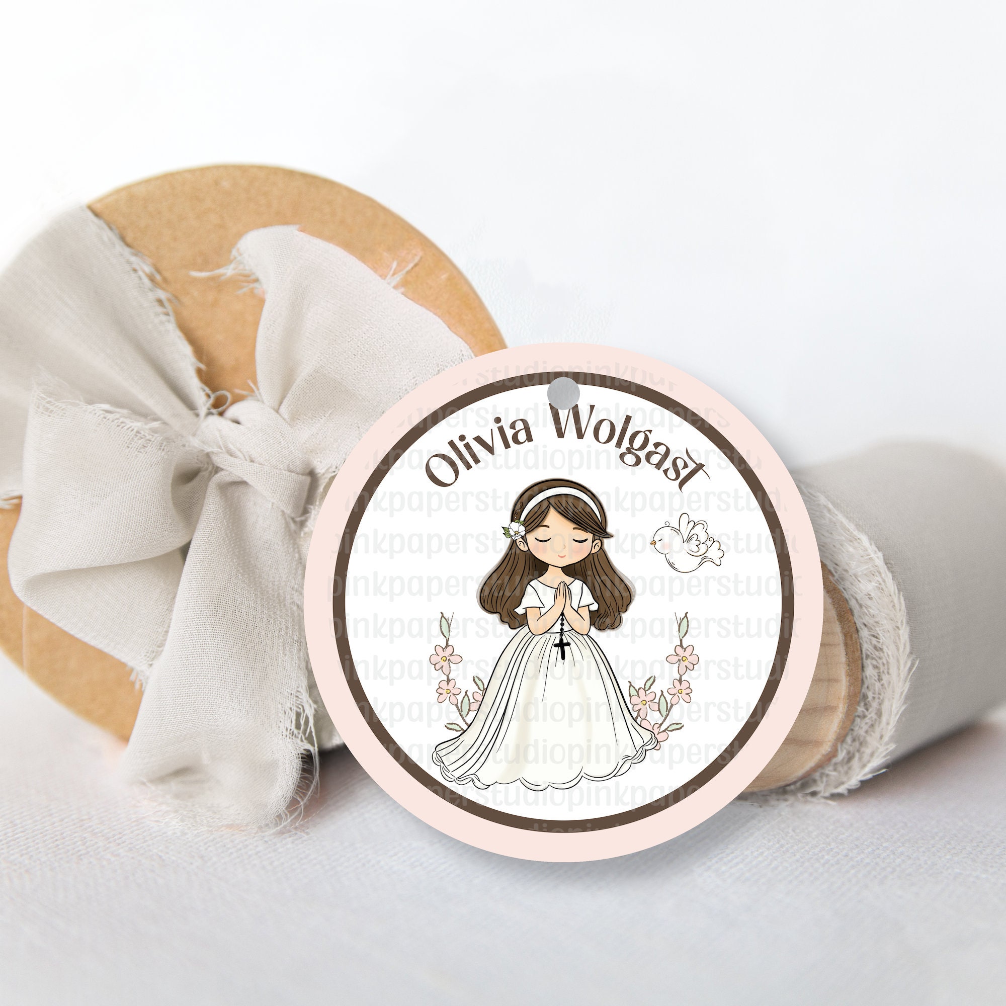 First Communion Tag First Communion Tags for Girls - Etsy