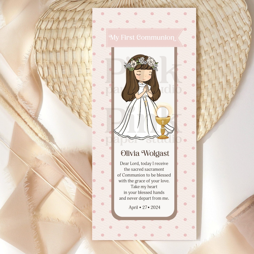 First Communion Bookmarks - First Communion - Bookmarks - 12 Bookmarks ...