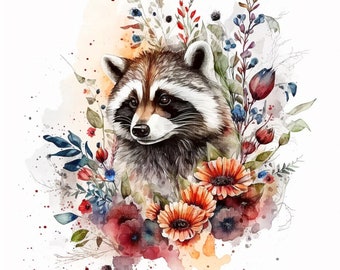 いたずら好きなアライグマ デジタルダウンロード アライグマが