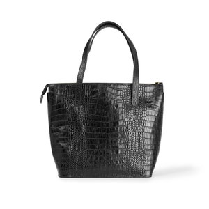 Women's Leather Tote Bag | Genuine Leather Crocodile Embossed Crossbody Shoulder Bag