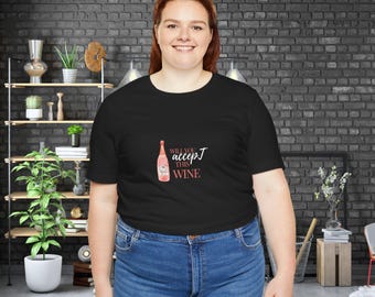 Maglietta con scritta "Vino" Regalo per lei Regalo per lui Maglietta con scritta "Vino" per la mamma Maglietta con scritta "Vino" Maglietta con scritta "Amo il vino"